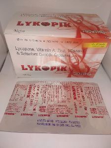 LYKOPINK ( Lycopene 2000 mcg. + Vitamin A 2500 I.U. + Zinc 70 mg.  + Selenium 70 mcg. )