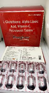 Preglow - Tablets ( I-Glutathione , alpha lipoic acid ,vitc , pycnogenol tablets )