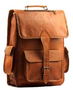 Handmade Leather Fancy Backpack Bag