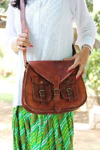 Handmade Leather Sling Gypsy Bag