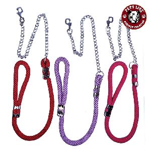 Dog Rope Leash with Chain