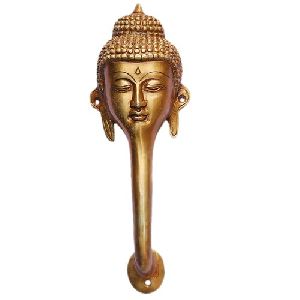 Brass Buddha Door Handle