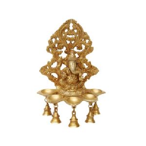 Brass Ganesha Lamp