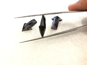 3 Pcs Fancy Cut Moissanite Diamond,Black Colour,38.93CT,Excellent Cut