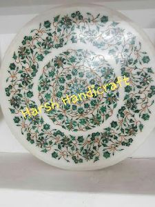 Stone Marble Inlay Round Table Top