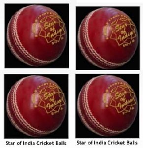 Star Of India Red Leather Cricket Ball