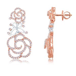 Exquisite Rose Diamond Earrings