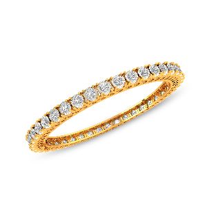 Round Diamond Bangles