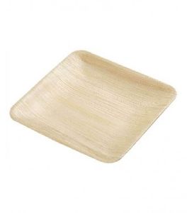 8 Inch Flat Square Areca Leaf Plates