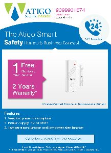 Wireless/Wired Smoke + Temperature Sensor