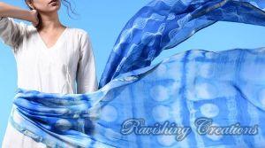 Shibori Handloom Chanderi Dupattas