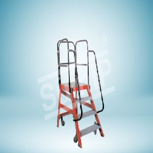 Fiber-Glass Reinforced Polymer Mobile Platform Ladder