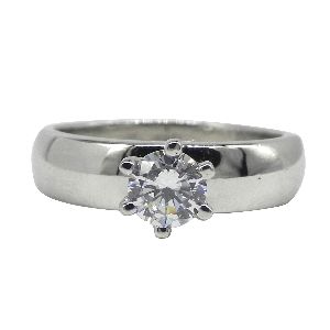 Custom New Product 14k Gold Ring Women Wedding Ring Round Diamond Engagement
