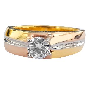 Solitaire Shape custom men diamond wedding solitaire ring