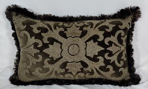 Chain Stitch Embroidered Velvet Pillows