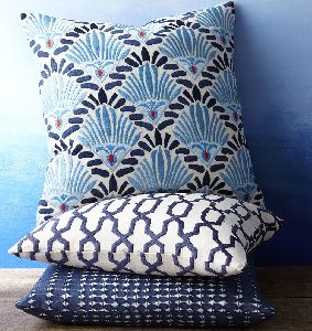 Embroidered Linen Pillows