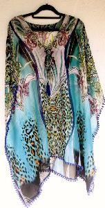 Ladies Poly Chiffon Printed Cover Up