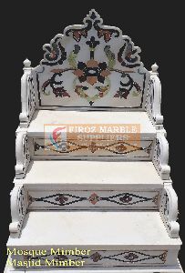 Inlay marble Mimbar design