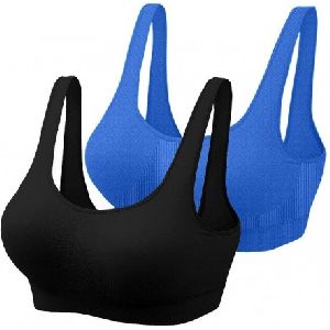 Black Sports Bra, Size : Small to XXL, Feature : Comfortable at Rs