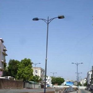 Dual Arm Street Light Pole