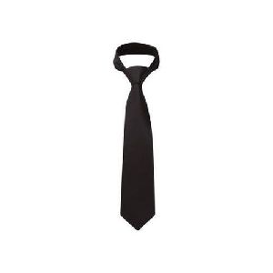 Polyester Black Plain Wrap Tie