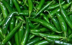 fresh green chilli