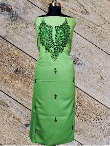Green Embroidered Kashmiri Summer Suit