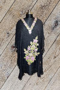 Short Kashmiri Kaftan With Floral Embroidery