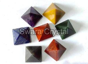 Seven Chakra Crystal  Pyramid