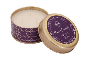 Peace and Serenity Scented Travel Tin Candle