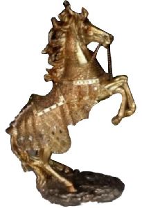 Brass Running Horse Showpiece