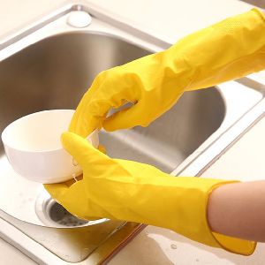 latex cleaning gloves
