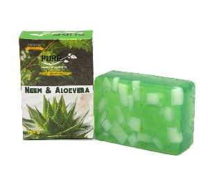 Neem &amp;amp; Aloevera With Chips Soap &amp;quot; Pure &amp;quot;