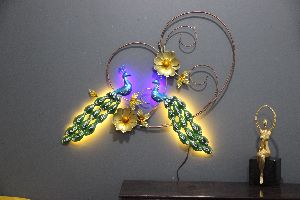 Double Peacock LED Wall Decor