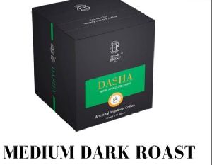 This Medium Dark roast coffee is sweet with nutty overtones and balanced acidity.