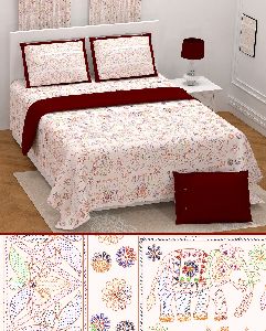 Embroidered Cotton Bedsheet