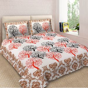 Hand Painted Double Bedsheet