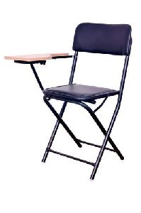 Foldable Black Writing Chair