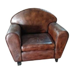 Leather Single Seater Sofa