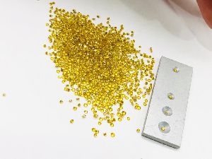 rvd diamonds,round Cut,yellow Colour,VVs-Vs clarity,Excellent cut,0.9*1.10 MM &amp;amp; 1 CT, For jewellery