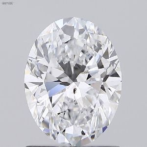 0.53 Oval Brilliant E SI2 HPHT Polish Diamond