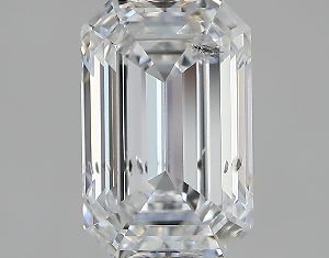 1.05 E SI2 Emerald Cut Dossier Diamond