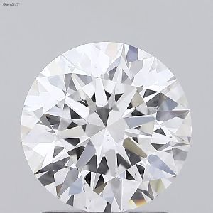 1.50 Round Brilliant E SI2 HPHT IGI Certified Polish Diamond