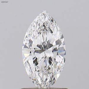 1 F VS1 Marquise Cut CVD TYPE 2A IGI Certifed Polish Diamond