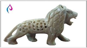 Marble Carved Lion Statue