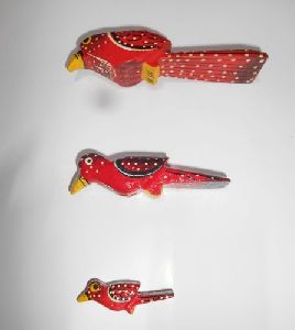 Color Wooden Bird bead