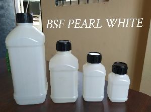 White Plastic Square Bottles