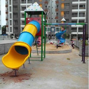 FRP Playground Tube Slide