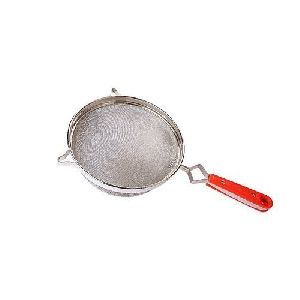 Stainless Steel Heavy Handle Double Jali Juice Strainer