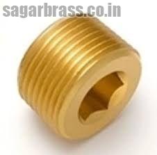 Brass Countersunk Hex Plug